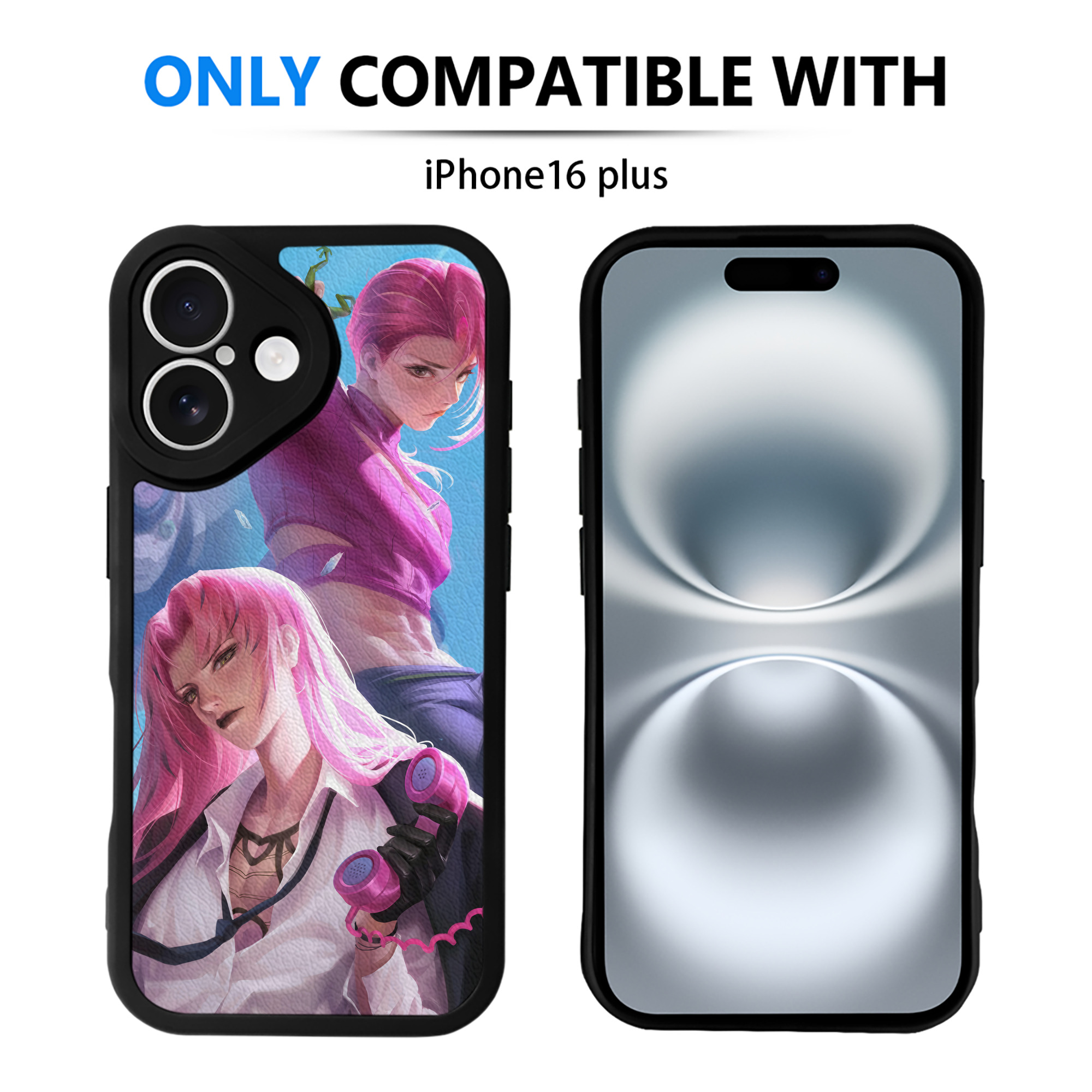 （画像用） ジョジョの奇妙な冒険 JoJo's Bizarre Adventure 【iPhone 16シリーズ対応】シリコンスマホケース（レザー調） 材質：シリコン